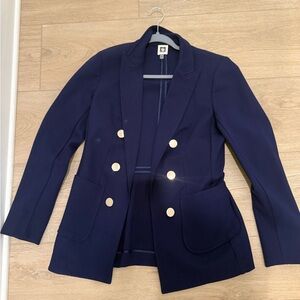 Anne Klein Navy Blazer with Gold Buttons